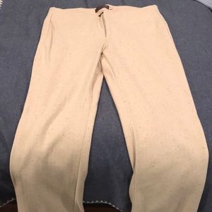 Tan herringbone pants